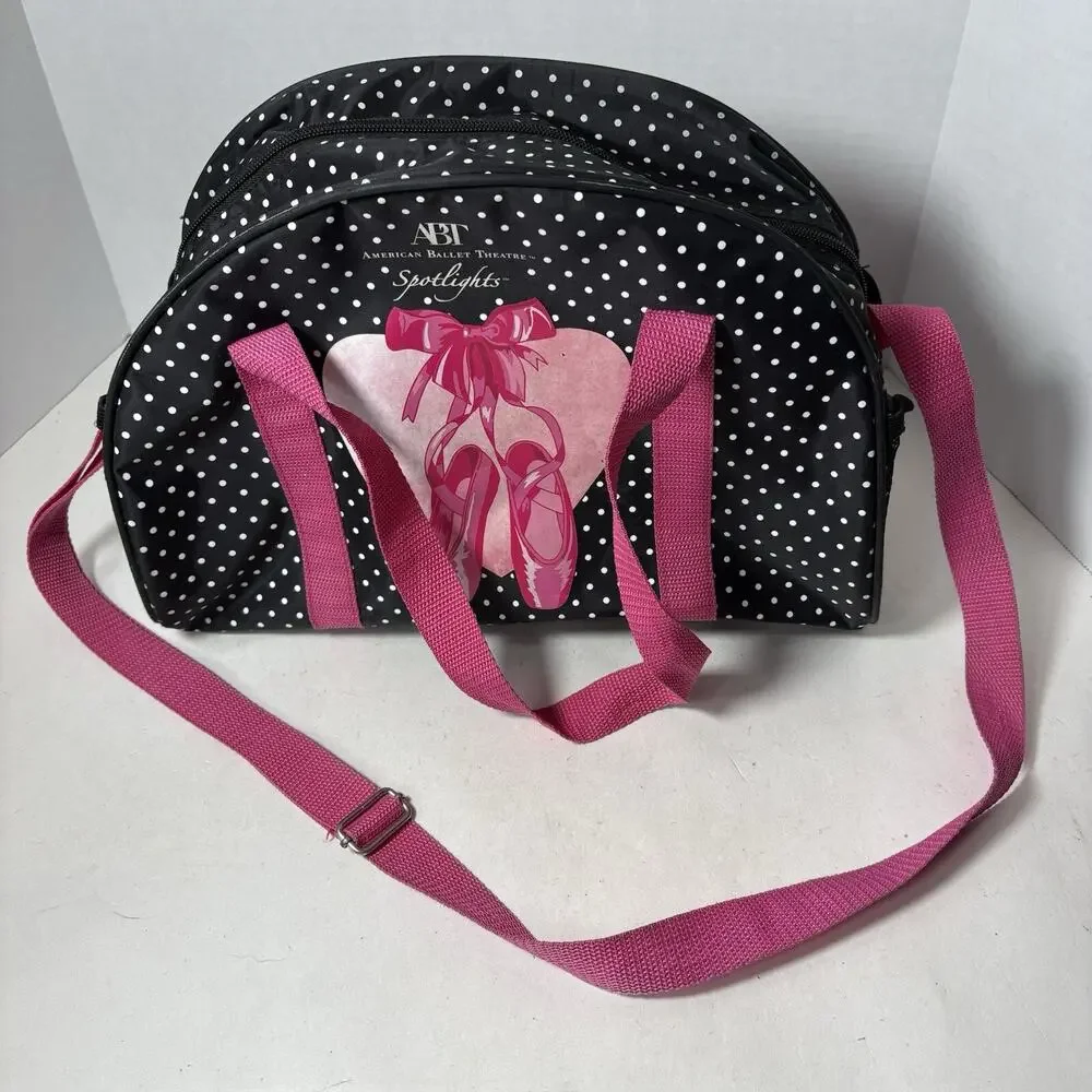 American Ballet Theatre Bag Spotlights Dance Black Pink ABT Shoes Travel Acc‎ G5